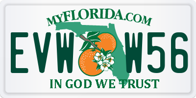 FL license plate EVWW56