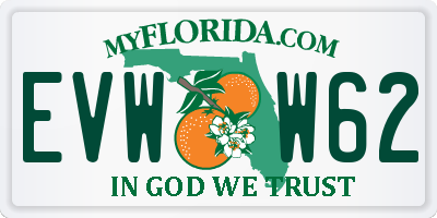 FL license plate EVWW62