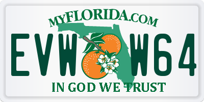 FL license plate EVWW64