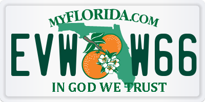 FL license plate EVWW66