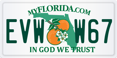 FL license plate EVWW67