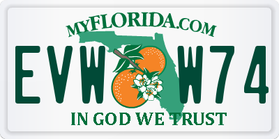 FL license plate EVWW74