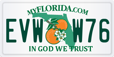 FL license plate EVWW76
