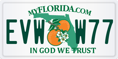FL license plate EVWW77