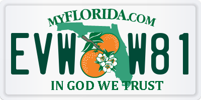 FL license plate EVWW81