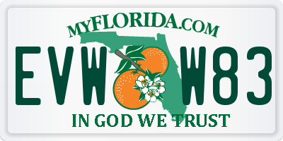 FL license plate EVWW83