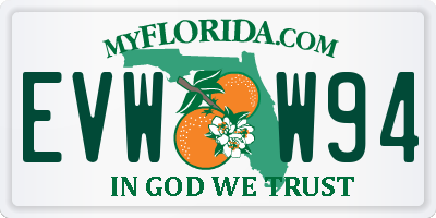 FL license plate EVWW94