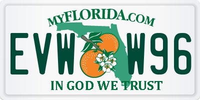 FL license plate EVWW96