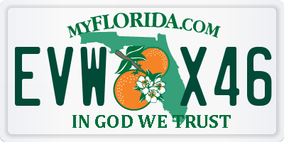 FL license plate EVWX46