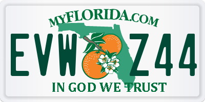 FL license plate EVWZ44
