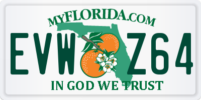 FL license plate EVWZ64