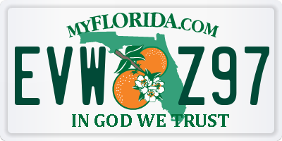 FL license plate EVWZ97