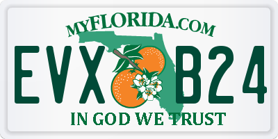 FL license plate EVXB24
