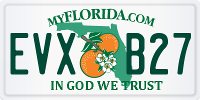 FL license plate EVXB27