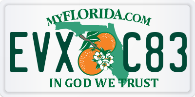 FL license plate EVXC83