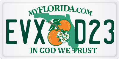 FL license plate EVXD23