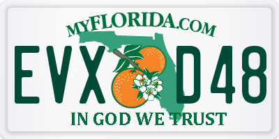 FL license plate EVXD48