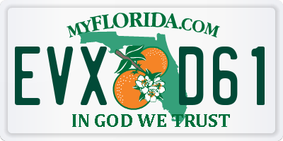 FL license plate EVXD61