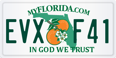 FL license plate EVXF41