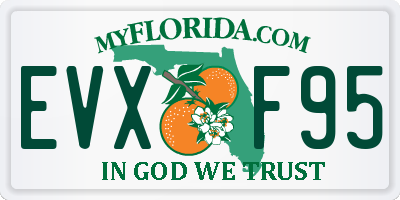 FL license plate EVXF95