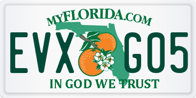 FL license plate EVXG05
