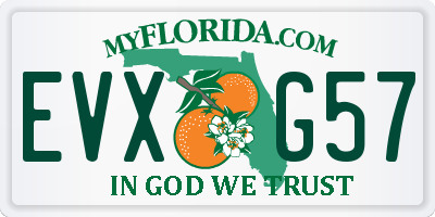 FL license plate EVXG57