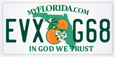 FL license plate EVXG68