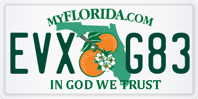 FL license plate EVXG83
