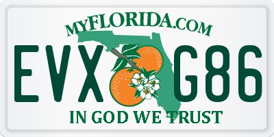 FL license plate EVXG86