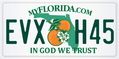 FL license plate EVXH45