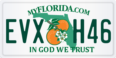 FL license plate EVXH46