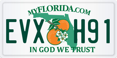 FL license plate EVXH91