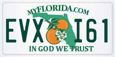 FL license plate EVXI61