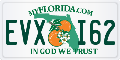 FL license plate EVXI62