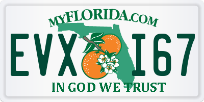 FL license plate EVXI67
