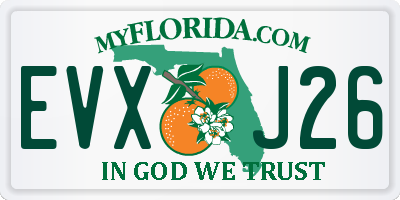 FL license plate EVXJ26
