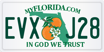 FL license plate EVXJ28