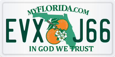 FL license plate EVXJ66