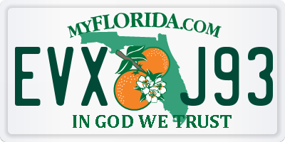 FL license plate EVXJ93