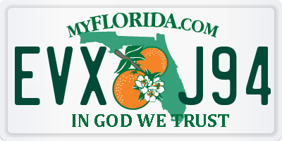 FL license plate EVXJ94