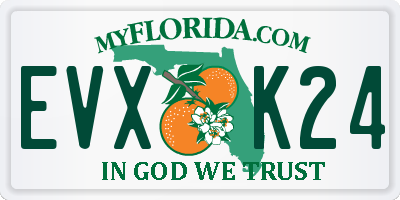 FL license plate EVXK24