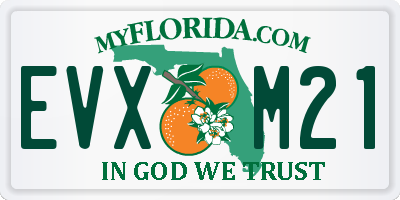 FL license plate EVXM21