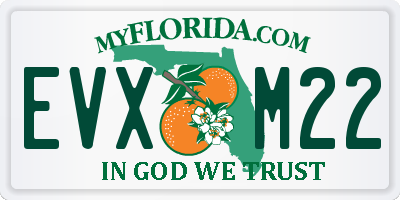 FL license plate EVXM22