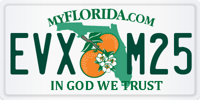 FL license plate EVXM25