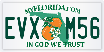 FL license plate EVXM56