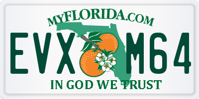 FL license plate EVXM64