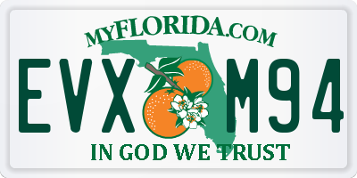 FL license plate EVXM94