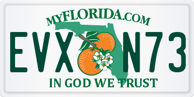 FL license plate EVXN73