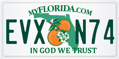 FL license plate EVXN74
