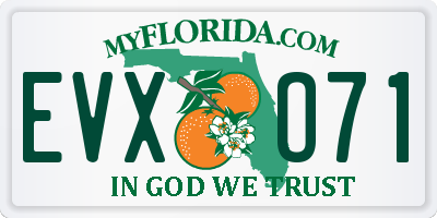FL license plate EVXO71